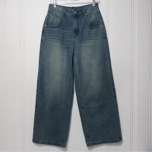 Myoursa Wide Leg Denim Jeans Size Medium